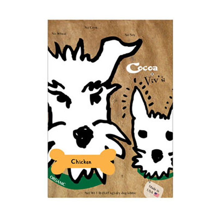 Cocoa & Viv Dog Food Label